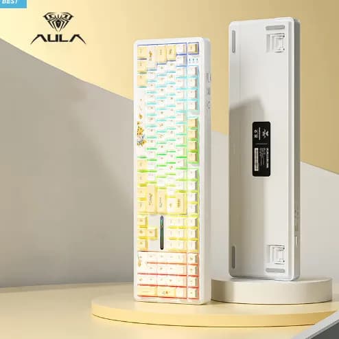Aula 독거미 F108 유무선 기계식 키보드 썬플라워 저소음축