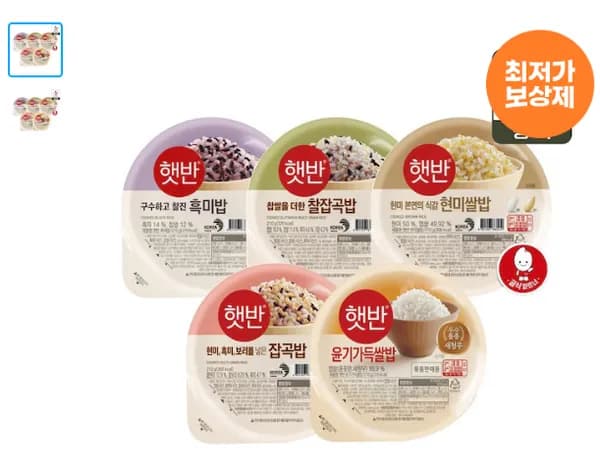 햇반 윤기가득 쌀밥 210g x33개 잡곡밥 210g x3개 (총 36개) 외 다양