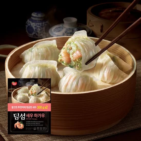 동원 딤섬 세트 새우하가우 2봉 부추창펀 2봉 샤오롱바오 2봉 총 6봉 골라담기