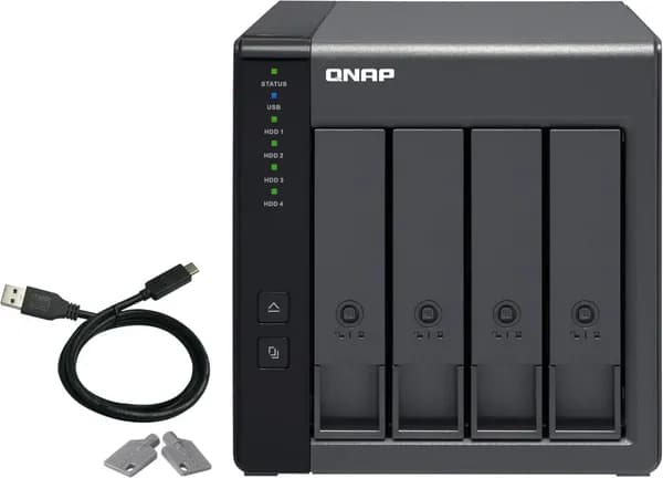 QNAP TR-004 4베이 USB Type-C DAS 하드웨어 RAID 디스크 미포함