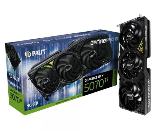 PALIT 지포스 RTX 5070 Ti GAMINGPRO-S D7 16GB 이엠텍