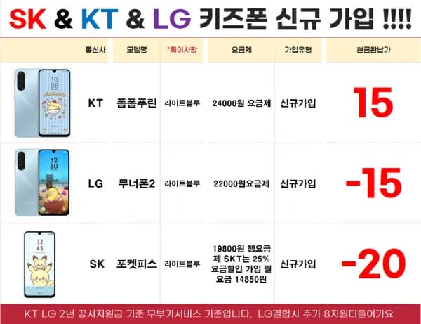 LG 아이폰17 이동 61000원요금제 무방문
