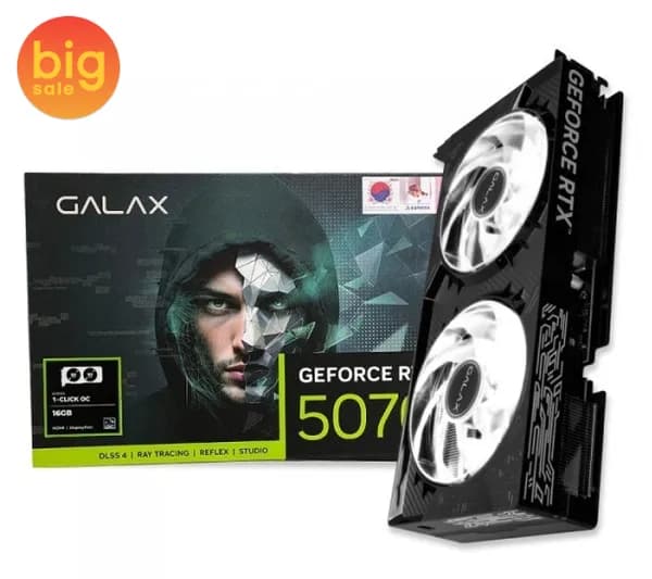 갤럭시 GALAX 지포스 RTX 5070 Ti BLACK 2X OC D7 16GB