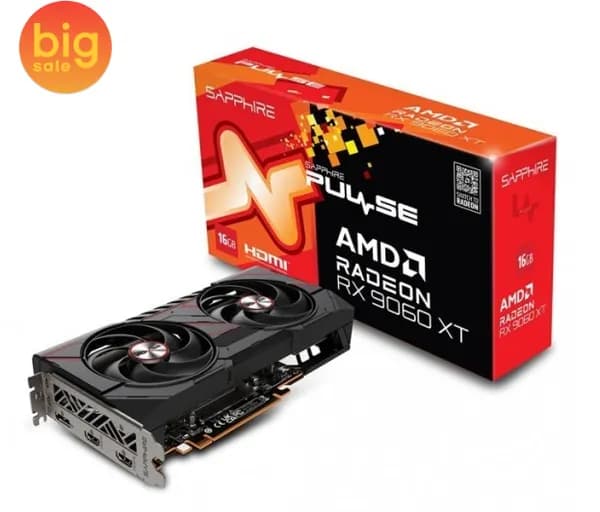 SAPPHIRE 라데온 RX 9060 XT PULSE OC D6 16GB