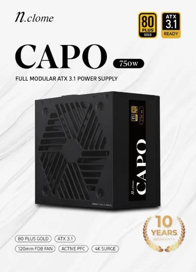 ⚡프리미엄 파워의 정석, 엔클롬 CAPO 골드 80PLUS !! ⚡