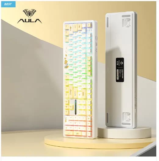 Aula 독거미 F108 유무선 기계식 키보드 썬플라워 저소음축