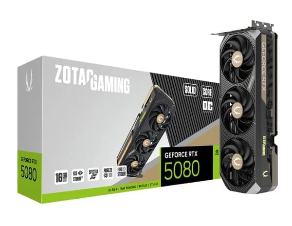 ZOTAC GAMING RTX 5080 SOLID CORE OC 16GB GDDR7