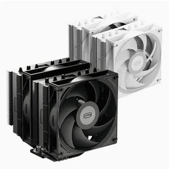 PCCOOLER CPS RT620 PRO 카본스틸 (블랙) 투타워 CPU공랭쿨러