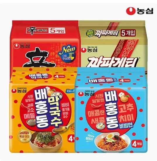 농심 배홍동 비빔면16봉