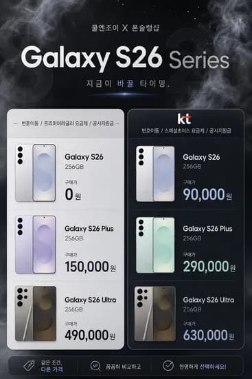 갤럭시 S26 시리즈 공시지원금