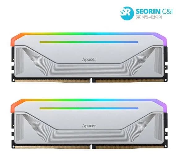 Apacer DDR5-6000 CL38 NOX RGB SILVER 패키지 32GB(16Gx2)