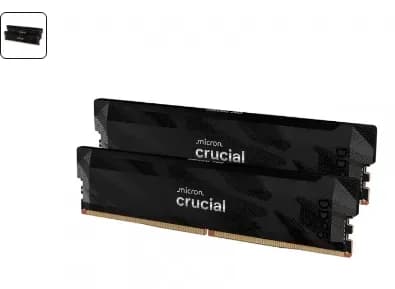 마이크론 Crucial DDR5-6400 CL32 PRO Overclocking 패키지 대원씨티에스 (32GB(16Gx2)(국내)(무배)