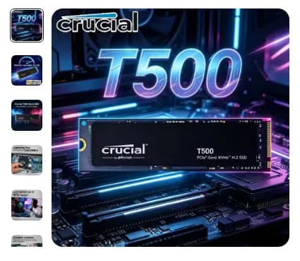크루셜 T500 M.2 2280 PCIe4 NVMe SSD (2TB)(직구)