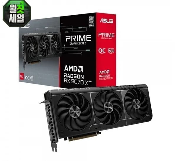 ASUS PRIME 라데온 RX 9070 XT OC D6 16GB