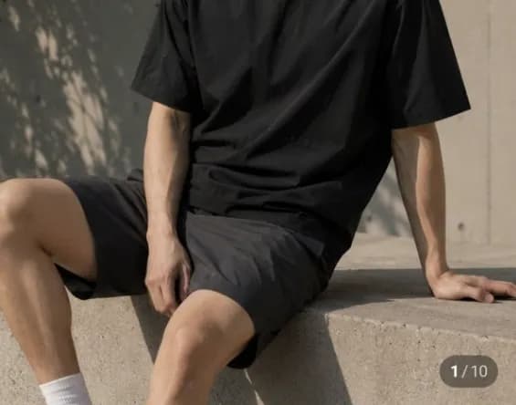 오버핏 반팔 바람막이
