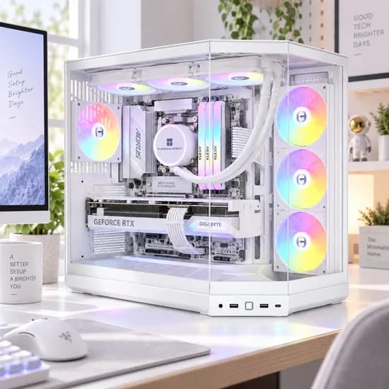 Y50 7800X3D RGB RAM 32GB 화이트 반본체 외 1종