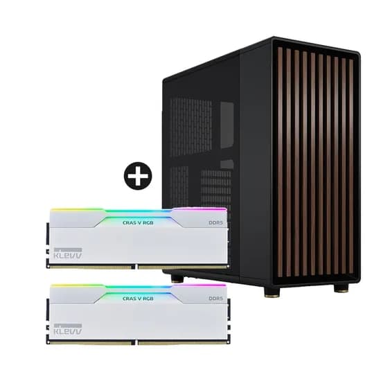 KLEVV DDR5-6000 CL30 CRAS V RGB 화이트 32GB 프렉탈디자인 North 차콜 블랙 패키지