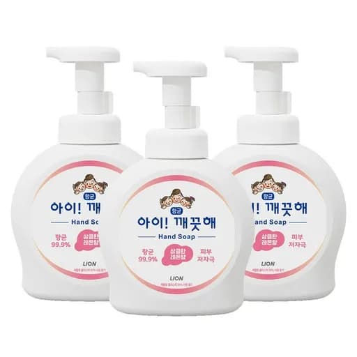 아이깨끗해 항균 폼 핸드워시 레몬향