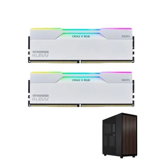 에센코어 클레브 DDR5-6000 CL30 CRAS V RGB 화이트 AMD 패키지 32GB 프렉탈디자인 North Mesh