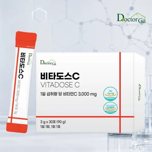 비타도스C 3000 순수 비타민C 고함량 분말 가루 스틱 30포 1개