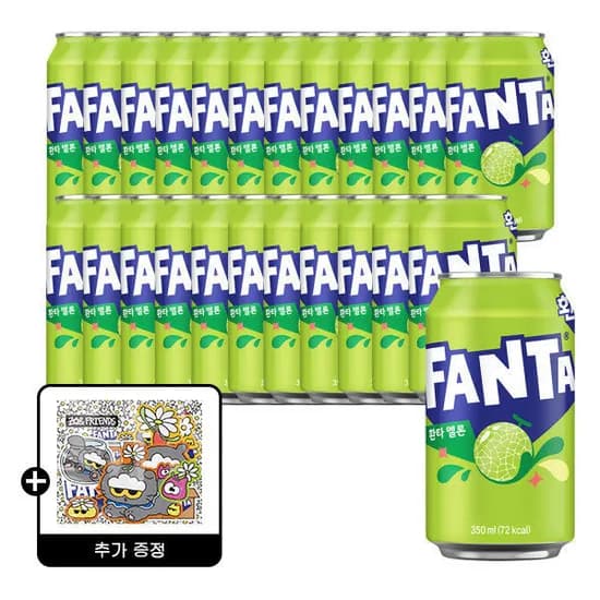 환타 멜론 350ml 24캔 조앤프렌즈 스티커 A