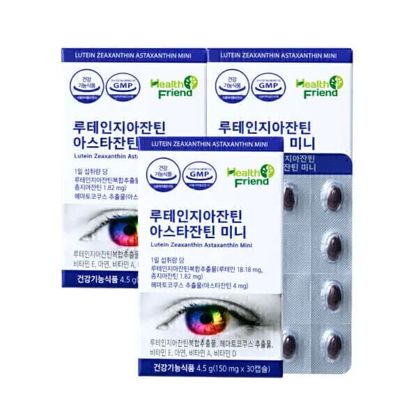 루테인 지아잔틴 아스타잔틴 미니캡슐 30캡슐 x 3박스