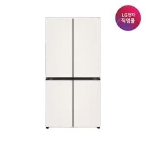 LG 디오스 AI 오브제 냉장고 4도어 870L 글라스