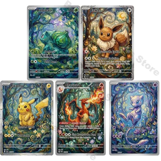 포켓몬 카드 PTCG 유화 컬렉션 5장 1세트 ( $10.53/무료)