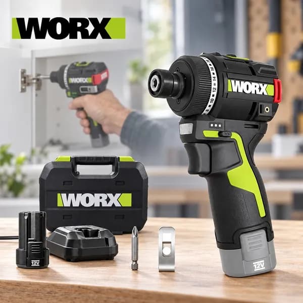 정품 Worx WU139 무선 드라이버 브러시리스 전기 임팩트 12V 배터리 충전식 72,300원