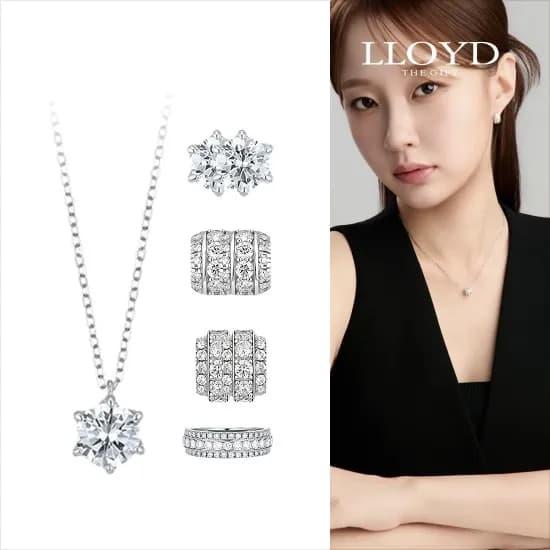 로이드 시그니처 6프롱 솔리테어 0.5ct 다이아몬드 14K 골드 귀걸이 513,920원