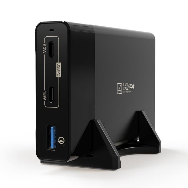 블랙스케일 650 USB-PD 65W 고속 멀티 3포트 충전기 8,900원