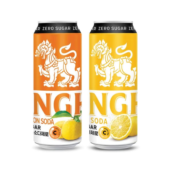 레몬/레몬 유자소다 제로 330ml x 24캔 2종 택1 12,900원