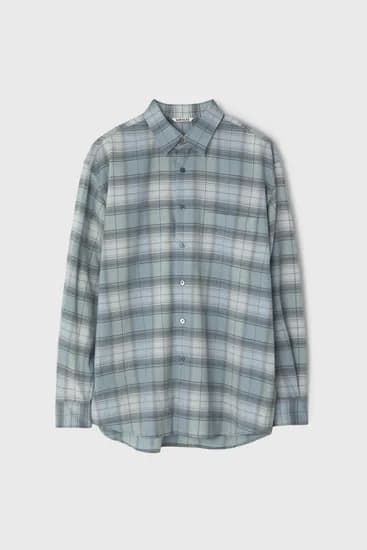 아이엠샵 오라리 블루체크셔츠 20%+16%