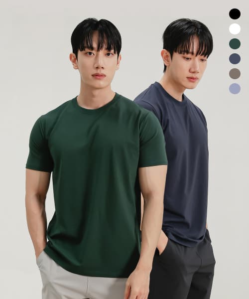 무신사 몰든 [2pack] 스탠다드 머슬핏 무지 반팔 티셔츠 28,870원
