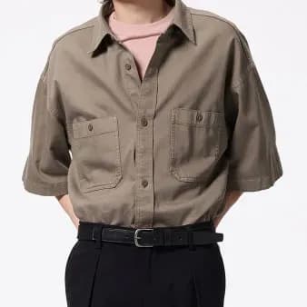 GU 트월 박시 워크셔츠 1.6발