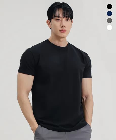 몰든 프리미엄 머슬핏 무지 티셔츠