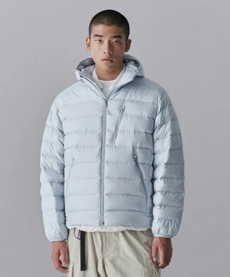 시티 레저 후디드 라이트 다운 재킷