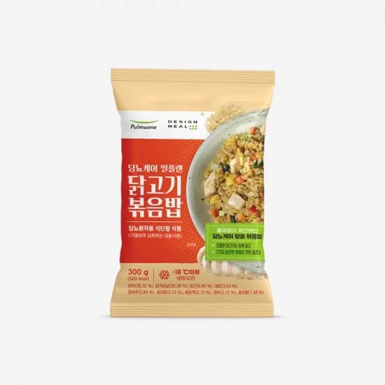 풀무원 디자인밀 당뇨케어 밀플랜 볶음밥 300g 10팩 닭고기 소고기