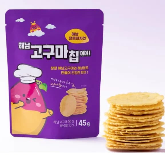 해남구운고구마칩 10봉