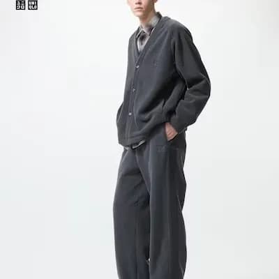 유니클로 니들스 후리스 와이드 팬츠