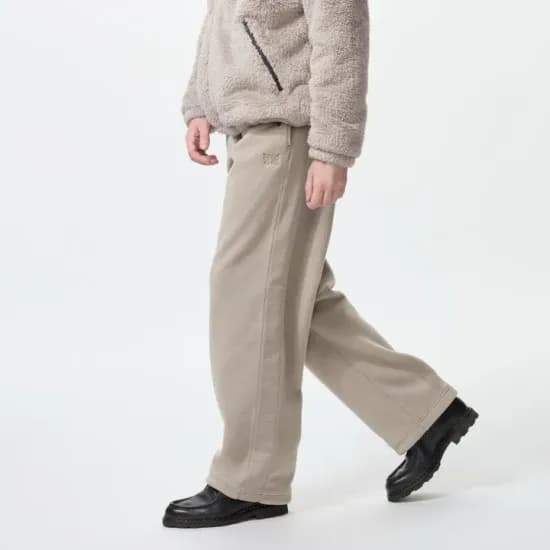 유니클로 니들스 후리스 와이드 팬츠