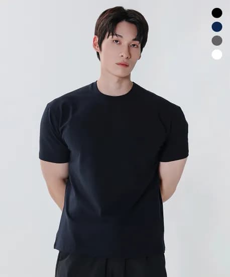 몰든 프리미엄 머슬핏 반팔티 1.8발