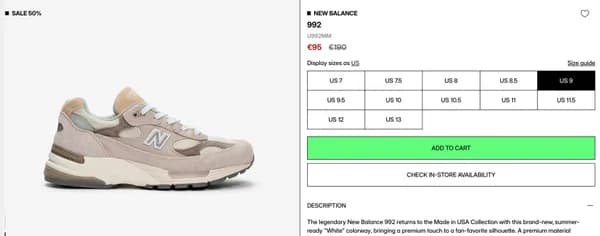 뉴발란스 U992MM 외 다양