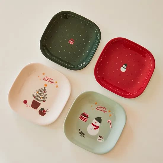 모던하우스 크리스마스 간식 트레이 4개 세트