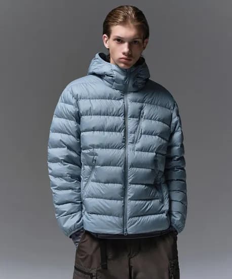 무탠다드 시티 레저 후디드 라이트 다운