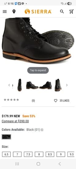 시에라 레드윙 벡맨 스탁