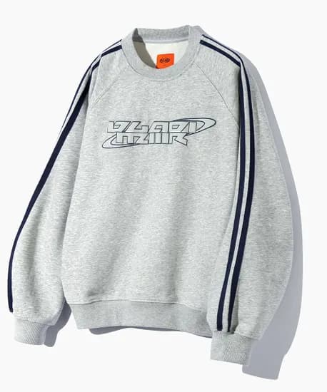 디미트리블랙 트랙 아트웍 맨투맨