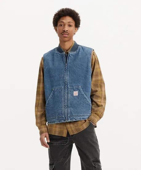 리바이스 샌섬 데님 베스트 3.7발