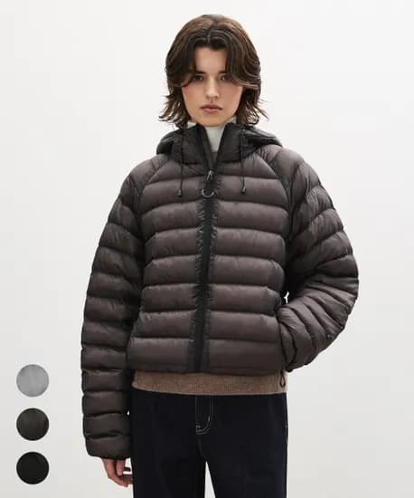 수아레 우먼 라이트 시어쉘 패딩 점퍼