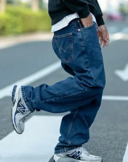 리바이스 550 릴렉스 데님 미디엄 블루 3.9발